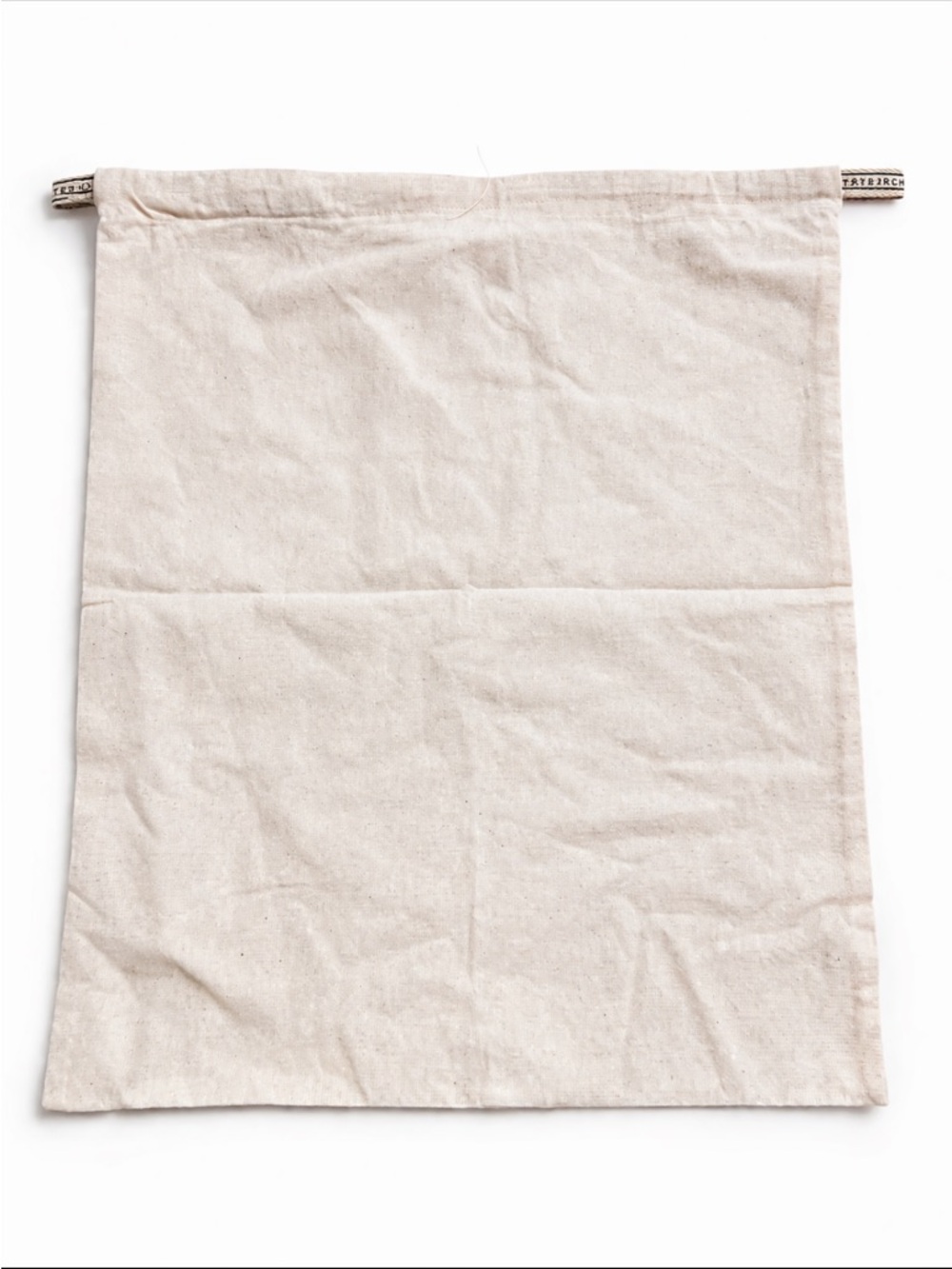 Tory Burch Dust Bag Cream Canvas Drawstring Storage Bag Large Authentic
